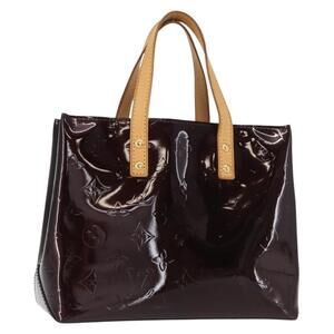 LOUIS VUITTON Monogram Vernis Reade PM Hand Bag Amarante M91993 LV Auth ep12211
